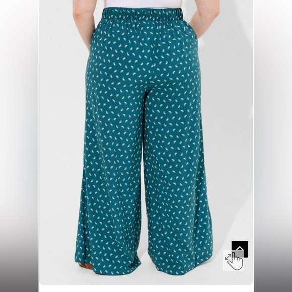 Torrid Paisley Gulf Coast Challis Pant Size 2xTall NWT FAIRYCORE WHIMSY BEACH IG - Picture 7 of 7
